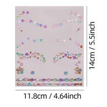 1PC Colorful Star Face Gems, Self Adhesive Rainbow Rhinestone Stickers, Star & Round Crystals For Eye Face Body, Festival Rave Party Cosplay Makeup Jewels - Multicolor - View 7
