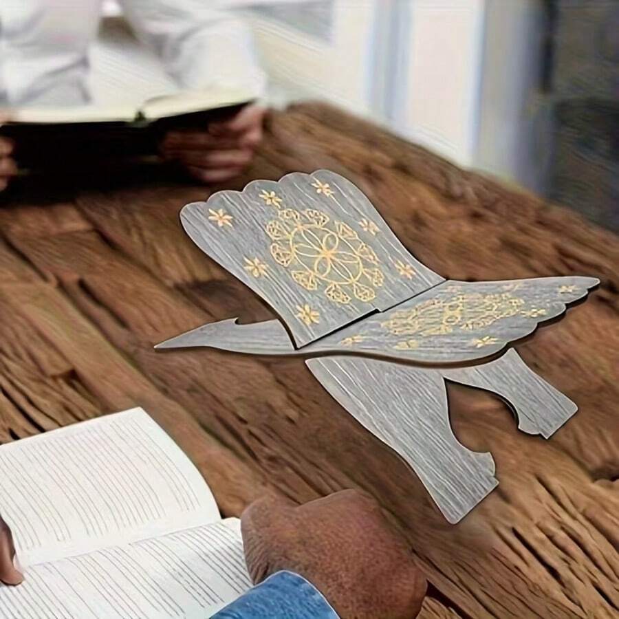 1 Set 2D Flat Bohemian Style Islamic Eid Bookshelf - Artificial Desktop Bookshelf For Reading, Prayer, Mosque Decoration, Eid Display Rack, Compact Book Storage And Islamic Gift - Multicolor 2 - View 1