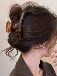 3 pezzi Fermagli per capelli con stampa leopardata, fermagli per capelli antiscivolo con presa forte, accessori per capelli da donna per uso quotidiano, ufficio, viaggio e bagno - Multicolore - Visualizzare 3