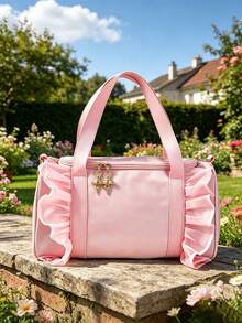 Korean Style Children's Dance Bag, Girls' Ballet Dance Bag, Fashionable Practice Shoulder Handbag Backpack Little Princess - A - View 6