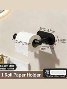 Kitchen Paper Towel Holder Wall-Mounted Refrigerator Magnetic Roll Paper Cabinet Side Storage Rack Drill-Free Plastic Wrap Organizer - Short - View 15