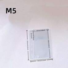 1 Set Of 3pcs A6 A7 A8 M5 Size Transparent Frosted Loose-Leaf Binder Pouches, Multi-Hole Top Loading Refill Bags, Can Store Cash, Envelopes, Coupons, Receipts And Cards School Supplies - Set - View 8