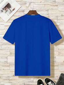 Short-Sleeved T-Shirt For Boys - Blue - View 2