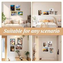 3 PiecesPicture Frame Set | Can Be Placed Horizontally Or Hung | Can Be Placed Vertically Or Horizontally | Suitable For Any Decor Style And Photo Theme | Gift And Holiday Decoration | Home Decor Accessory | Commemorative Picture Frame - Multicolor - View 2