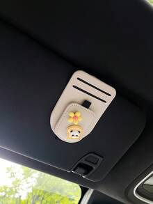 花朵造型汽車眼鏡夾 眼鏡支架 遮陽板眼鏡夾 多功能卡夾 收納夾 汽車用 - 均碼 - 查看 18