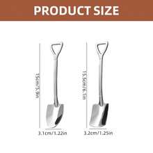 10pcs Stainless Steel Dessert Spoon Set, Elegant Scoop-Shaped Teaspoons, Suitable For Coffee, Ice Cream, Fruit, Pudding, Yogurt, Dessert Cakes, Creative Watermelon Spoon, Reusable, Suitable For Home Kitchen, Restaurant, Party Dining, Holiday, Kitchen Cutlery - View 3