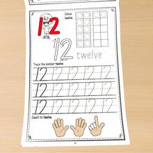 Kids Number Tracing Workbook 0-30, 32 Page Pen Control Practice Book For Preschool Math Early Learning, The Ideal Gift For Birthdays And Holidays - Multicolor - View 5