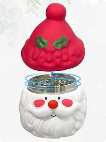 1PC Cute Snowman Spice Grinder -4-Layer Zinc Alloy Manual Grinder, Creative Christmas Gift & The Best Gift For Mothers Or Wives - Fastship - White - View 4