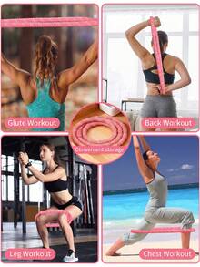 1pc 3 Colors 2 Styles Weighted Full-Coverage , Waist-Trimming Belly-Reducing Fitness Tool, Foldable Easy Storage, Adult Spring Soft , Weighted Fitness, Soft Material, Lower Back Workout, Suitable For Home, Gym, Travel - Multicolor - View 7