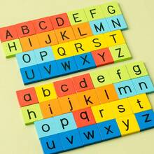 1 Set Wooden Letter Spelling Board Game, Picture-To-Word English Literacy Learning Toy For Toddlers, Letter Matching Hand-Eye Coordination Training Educational Tool - Multicolor - View 5