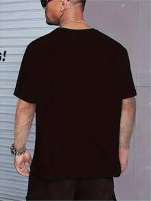 Men's Casual Crew Neck T-Shirts with Slogan "BeCauSe i'M CHRiS THaT'S WHY" - 100% Cotton Knit Fabric with Slight Stretch, Regular Fit alphabet Patterned Tops Tee For adult, Men, Women - Noir - Voir 2