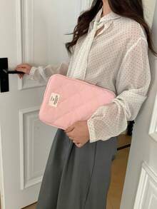蝴蝶結刺繡筆電保護套包，適用 11 吋、13 吋、15 吋筆電，相容 MacBook，可愛筆電保護套筆電保護殼 - 彩色 - 查看 25