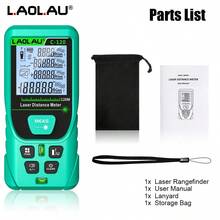 L.A.OL.A.U LAOLAU 雷射測距儀，±1mm 高精度數位測量工具，附背光 LCD 螢幕、氣泡水準儀，可測面積/體積/勾股定理，30 組數據儲存，便攜式測距儀，適用於建築、居家翻修與 DIY - 均碼 - 查看 10