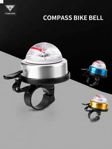 TOSUOD Aluminum Rotating Bike Bell For Mountain Bicycles. Durable Alloy Construction, Easy Twist Operation With Loud Clear Chime, Practical Accessory For Daily Commuting And Off-Road Cycling. - Multicolor - View 1