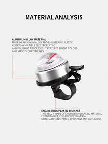 TOSUOD Aluminum Rotating Bike Bell For Mountain Bicycles. Durable Alloy Construction, Easy Twist Operation With Loud Clear Chime, Practical Accessory For Daily Commuting And Off-Road Cycling. - Multicolor - View 6