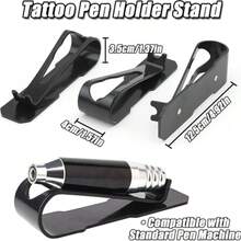 Tattoo Machine Stand - Acrylic/Rubber Tattoo Pen Holder, Tattoo Machine Rack, Compatible With Rotary Tattoo Guns & Coil Machines, Anti-Slip Base, Stable Pen Display Stand Tattoo Pen Tray - Black - View 6