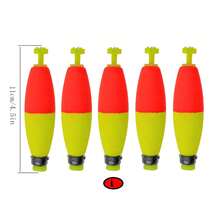 5pcs High Sensitivity Long Weighted EVA Fishing Floats, With Weighted Lead Nail Floats And Cigar Floats, Dual Lock Anti-Slip, Hard To Fall Off, Foam High Buoyancy, Bright Color, Cast Further, Suitable For Outdoor Saltwater And Freshwater Fishing - Multicolor - View 14