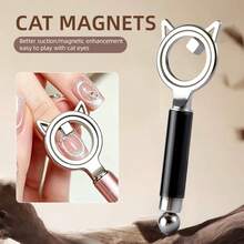 1 Peça Ímã de Arte de Unhas Olho de Gato Buraco Negro, Anel Redondo de Orelha de Gato Aprimorado com Forte Magnetismo, Efeito Olho de Gato Transparente com Sucção Rápida de 3s, Sucção Poderosa Sem Deriva Magnética, Essencial para Artistas de Unhas Iniciantes - Multicolorido - Visão 2
