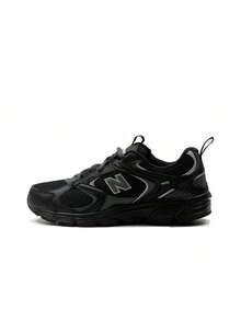 New Balance 408 復古運動 低筒跑步鞋 男女同款 黑色 - 黑色 - 查看 11