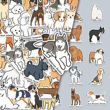 50pcs Original Puppy Illustration Yorkshire Corgi Cute Dog Cartoon Animal Decorative Camera Wall Stickers - Original Puppy Illustrated Guide - 1955 - View 1