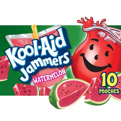 Kool-Aid -Aid Jammers Artificially Flavored Drink, 1 Pouches, For School Lunches And On-The-Go Hydration, Strawberry Kiwi Flavor, Excellent Source Of Vitamin C, 6 Fl Oz