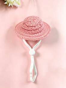 Topi Jerami Kecil untuk Hewan Peliharaan, Dapat Diatur Ukurannya, Topi Matahari Mini Berwarna-warni, Topi Anyaman Rotan, Dekorasi untuk Hamster, Kadal, Hamster Emas, Burung Beo, Burung, Topi Kertas Rotan Buatan Tangan, Penutup Kepala - MultiWarna - View 14