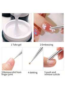 2 piezas Empujador de cutículas de acero inoxidable de grado profesional con doble extremo, raspador de acero antideslizante para exfoliar los bordes de las uñas, cuidado de manos y pies unisex, limpieza de grietas de las uñas, juego de herramientas estándar para salón de uñas y DIY - por defecto - Ver 3