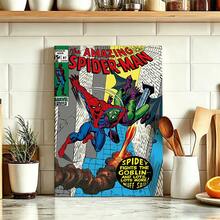 1PCS Classic Cartoon Character Print Canvas Poster,S-Pider-Man Comic Panel Background Poster,Retro Superhero Print Decor,Home Decor Canvas Poster,For Bedroom Living Room Corridor, Wall Art, Wall Decoration, Stretched And Framed Ready To Hang - A - 查看 5