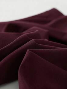 Elegant Commuter Minimalist Daily Office Pants - Burgundy - View 10