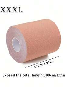 1pc Women's Plus Size Body Tape Invisible Lifting Push-Up Free Cut Self-Adhesive Breast Lift Tape - Khaki - View 8