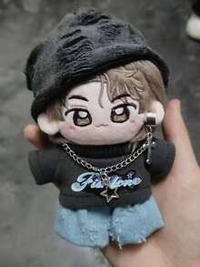 10cm/20cm Doll Clothes Suit Collection,Hip Hop Fashion Style Outfit Sets,Doll Clothing For Dressing Up,Cute Stuff,Clothes For Stuffed Animals Plushies,Party Favors,Birthday Gifts(Doll Not Included) - Multicolor - View 11