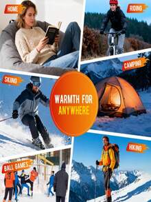 Winter Full Body And Foot Warmers - Ideal For Skiing, Ice Skating, Cold Weather Camping. Perfect Gift For Easter, Mother's Day, Women's Day And Independence Day. Used For Warming Hands, Feet, Chest And Back, Suitable For Outdoor Use, Large Hand Warmers And Body Warmers, Long-Lasting, High-Efficiency Warmers, Designed For Winter And Outdoor Work, Cold Protection, Physical Heating Warmers - A - View 5