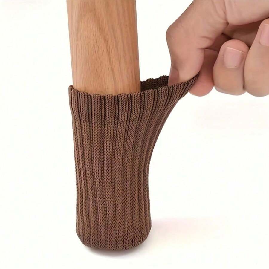 16 Pcs, A Set Of Perfect Noise-Reducing Table And Chair Leg Socks, High Elasticity Floor Protector Covers, Anti-Slip Chair Leg Socks, Furniture Leg Covers, Suitable For Diameters From, Woven Furniture Pads!