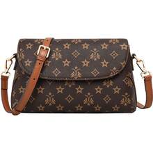 Bolso pequeño para mujer, novedad de otoño 2025, bolso bandolera versátil para mujeres de mediana edad y mayores, bolso de hombro con diseño vintage, bolso de cuero suave para mamá, bolso de - Marrón café (diseño genérico, sin logotipo) - Ver 7