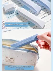 5pcs Gradient Pen-Style Correction Tape, High Aesthetic Smooth Tape, Compact & Portable, Fits Most Pens, Great For Homework, Note Taking And Daily Study Error Fixing, Back To School - Multi Colors - View 5