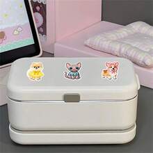 56pcs Embroidered Cartoon Cat & Dog Graffiti Creative Cute Girly Adorable Animal Decorative Stickers For Desk And Wall - 56 Embroidered Cartoon Cats and Dogs - View 10