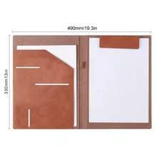1pc PU Leather Business Portfolio, With Magnetic Clipboard And Multiple Pockets, Professional A4 Document Organizer, Suitable For Office And Meetings,Back To School - Single Piece - View 16