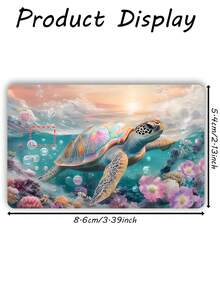 1pc Colorful Sea Turtle Credit Card Cover Sticker Protective Card Sleeve, Colorful Ocean PVC Material Anti-Fingerprint Durable Scratch-Resistant Wear-Resistant Skin, Party Birthday Gift, Suitable For Men And Women, Small Chip Cards, Bank Cards, Credit Cards, Transportation Cards, Key Cards, Student Campus Cards Personalized DIY, Privacy Protection - Multicolor - View 13