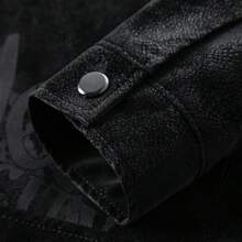 Herren Frühling/Herbst Alltag Pendeln Mode Lässig Neue Umlegekragen Jacke - Schwarz - Übersicht 6