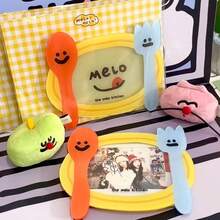 1 buah Piring Akrilik Kartun Warna Dopamin Kreatif Bingkai Foto Magnetik Penyimpanan 3 Inci Magnet Kulkas - Desain pelat - View 5