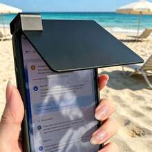 3D Printed Phone Sun Visor, Outdoor Strong Light Anti-Glare Screen Shade Phone Holder, Universal Portable Outdoor Accessory - View 1