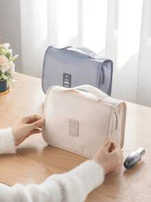 1pc Large Capacity Summer Makeup Bag, Waterproof Toiletry Organizer Pouch, Multi-Functional Travel Cosmetic Bag, Women's Travel Storage Bag, Makeup Organizer Bag, Travel Accessories, Travel Essentials, Back To School Must-Haves, Suitable For Storing And Organizing Lipstick, Toothbrush, Skincare Cream, Face Mask, Perfume, Cleanser, Etc., Birthday Gift, Graduation Gift, Holiday Gift, Bridesmaid Gift, Bedroom Decor, Room Decor - Multicolor - View 3