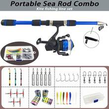 Beginner Fishing Rod Set, Telescopic Fishing Rod With Reel And Full Accessories, Pre-Tied Kite Fishing Rig, Complete Fishing Line Set - Set - View 1