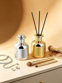 Difusor de varillas de 150ml con botella de espejo dorado & plateado, aroma cítrico floral amaderado, tapa de metal, fragancia para el hogar para dormitorio, baño, sala de estar, oficina, hotel, decoración de lujo - Modelo regular - Ver 7