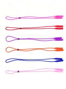 Cuerda antideslizante de silicona para gafas, hebilla ajustable, cuerda antideslizante para deportes de baloncesto, cuerda antideslizante para gafas, cuerda antidespérdicio para gafas, múltiples colores para elegir - Multicolor - Ver 18