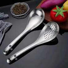 Stainless Steel Strainer Spoon Kitchen Colander Spoon Spoon Filter Strainer Food ScoopPerforated Skimmer Colander - View 5