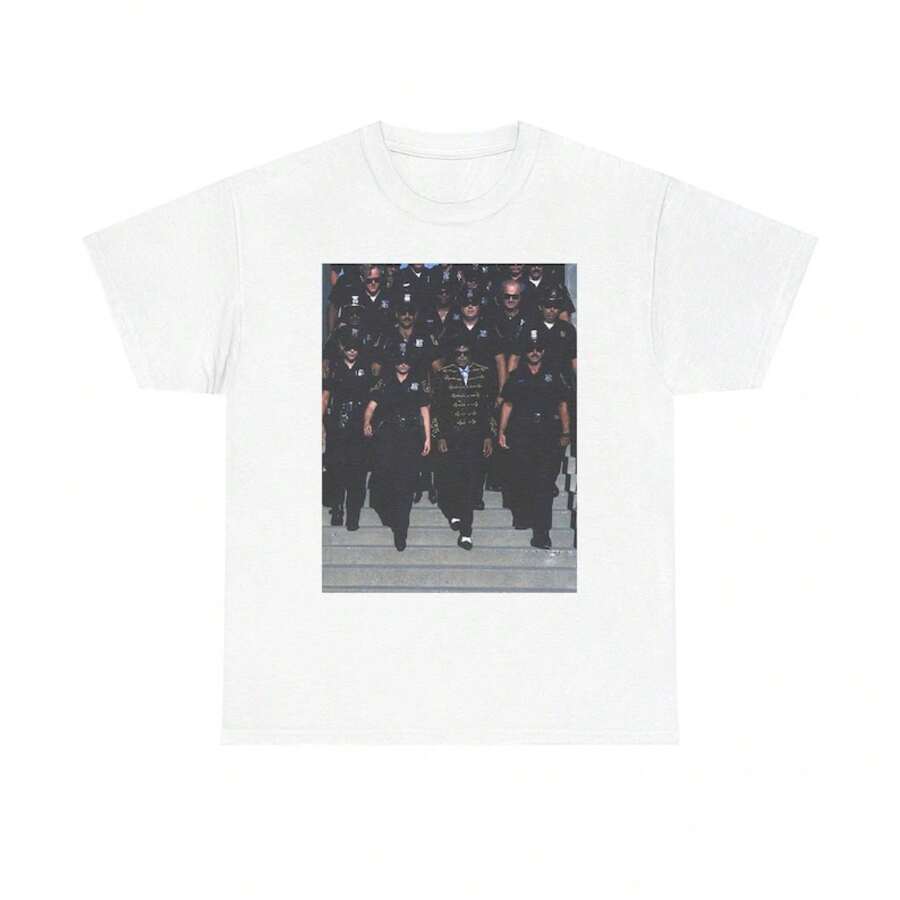 tee | Camiseta Militar | Rey del Pop - Blanco - Ver 1
