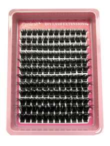 D Curl Spiky Eyebrow Shape Lash Clusters 14/12 Rows Multi Density 60D To 150D Uneven Thickness 9-18mm DIY Lashes - D - View 11