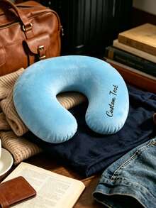 Customizable Personalized U-Shaped Travel Pillow - Ergonomic Neck Support Cushion, Suitable For Portable Use In Airplane, Car, Office And Home - Multicolor - View 4
