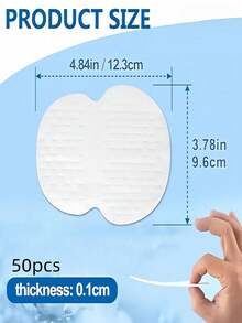 100/50/20/10/1pc/Set Isposable Non-Woven Invisible Sweat-Absorbing Patches, Simple White Underarm Sweat-Absorbing Patches, Ultra-Thin Breathable Invisible Sweat-Absorbing Patches, Comfortable And Odorless, Individually Packaged, A Summer Essential. - Multiple Styles - View 17